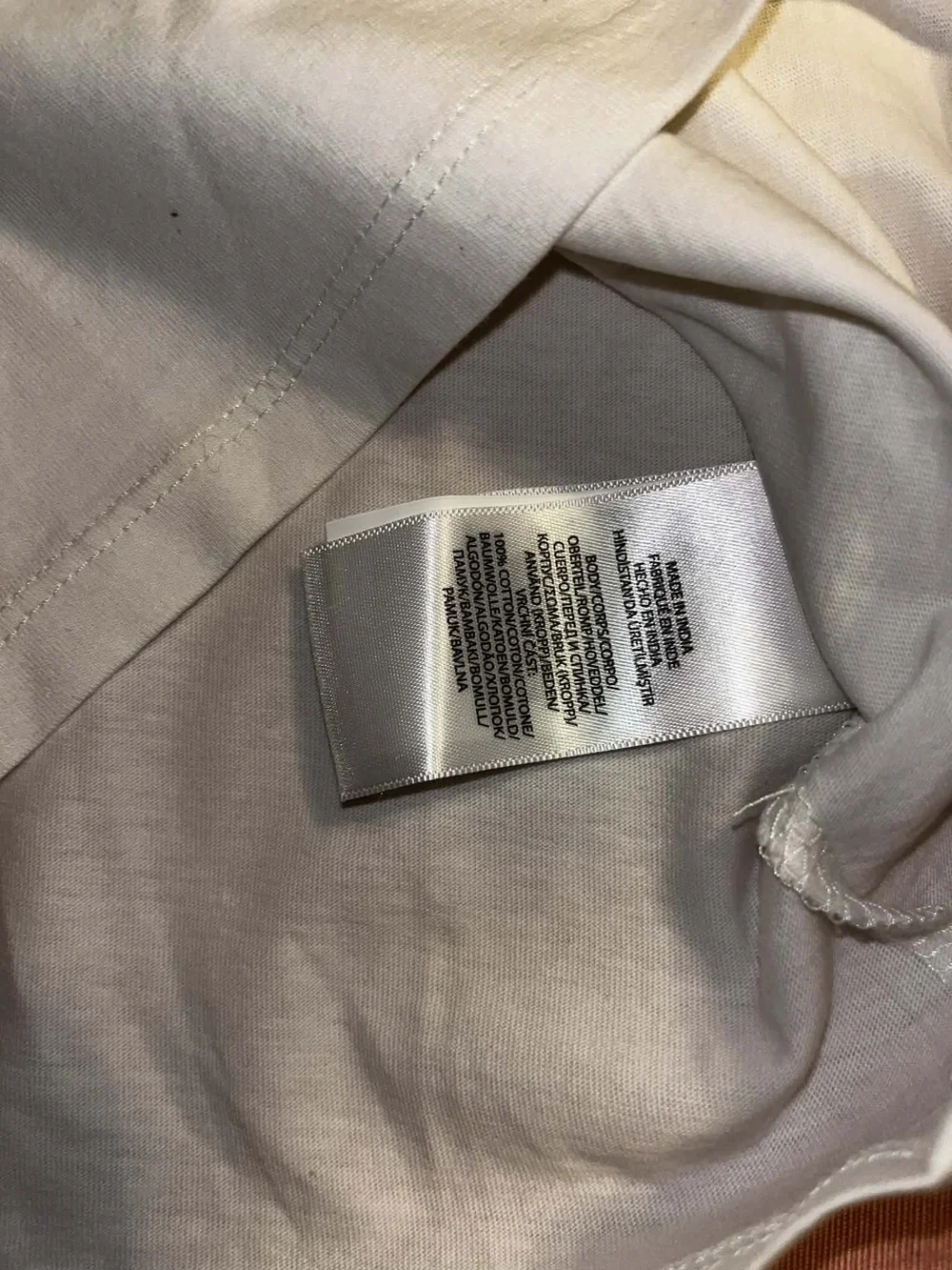 Polo Ralph Lauren White Tee with Plaid Logo